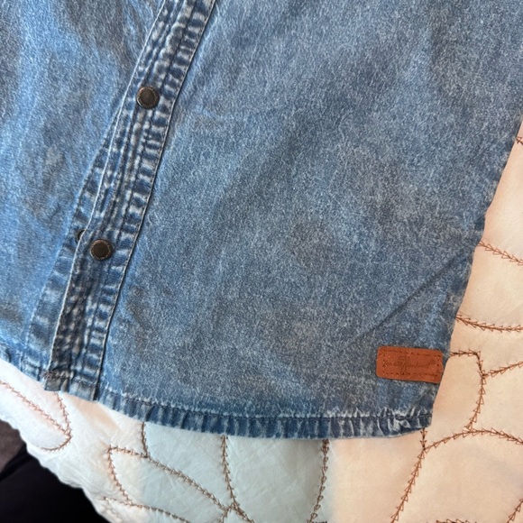 Bundle Denim Blue Kids Button Down Shirt - Picture 3 of 7